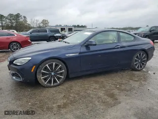 2016 BMW 6 Series 650i xDrive with VIN WBA6H7C50GGA05123, listed as a Copart auction lot 84292164 with 53,594 mi miles and Salvage Title. Bid and sale history available at carsss.com. Image 1.
