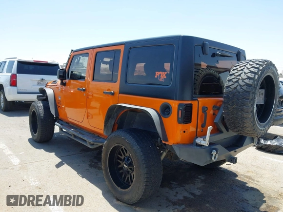 2012 Jeep Wrangler Unlimited Sport RHD with VIN 1C4BJWKGXCL221613, listed as a IAAI auction lot 42327004 with 129,375 mi miles and . Bid and sale history available at DreamBid. Image 3.