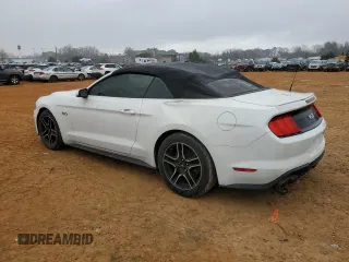 2018 Ford Mustang GT Premium with VIN 1FATP8FF3J5132845, listed as a Copart auction lot 43739325 with 99,603 mi miles and Salvage title. Bid and sale history available at DreamBid. Image 2.
