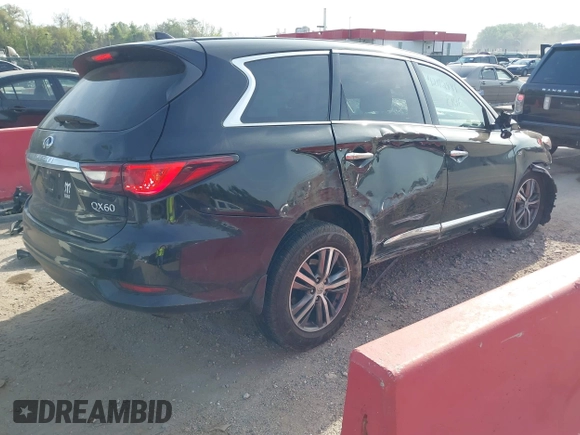 2020 Infiniti QX60 Luxe z VIN 5N1DL0MM7LC540417, wystawiony jako IAAI lot #42112881 z przebiegiem 53 003 mil mil oraz . Historia ofert i sprzedaży dostępna na DreamBid. Obrazek 4.