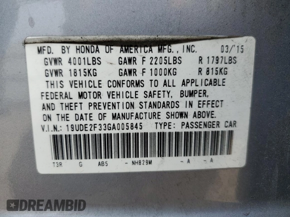 2016 Acura ILX with VIN 19UDE2F33GA005845, listed as a Copart auction lot 50040775 with 80,740 mi miles and Salvage Title. Bid and sale history available at carsss.com. Image 12.