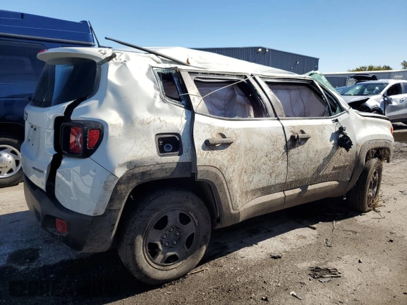2018 Jeep Renegade Sport with VIN ZACCJBAH0JPH07332, listed as a Copart auction lot 76322434 with Not provided miles and Salvage title. Bid and sale history available at DreamBid. Image 3.