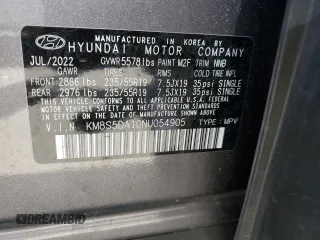 2022 Hyundai Santa Fe Hybrid Limited with VIN KM8S5DA10NU054905, listed as a Copart auction lot 67409854 with 11,422 mi miles and Salvage Title. Bid and sale history available at carsss.com. Image 13.