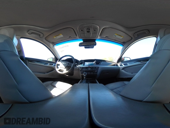 2015 Hyundai Genesis 3.8L with VIN KMHGN4JE3FU039163, listed as a IAAI auction lot 42050617 with 134,183 mi miles and . Bid and sale history available at DreamBid. Image 18.