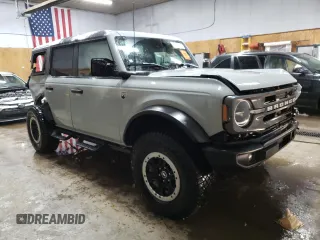 2024 Ford Bronco Big Bend with VIN 1FMDE7BH2RLA40943, listed as a Copart auction lot 46072505 with 17,077 mi miles and Non Repairable. Bid and sale history available at DreamBid. Image 4.