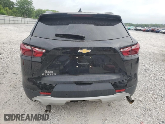 2020 Chevrolet Blazer LT with VIN 3GNKBCRSXLS682043, listed as a Copart auction lot 55614095 with Not provided miles and Salvage title. Bid and sale history available at DreamBid. Image 6.