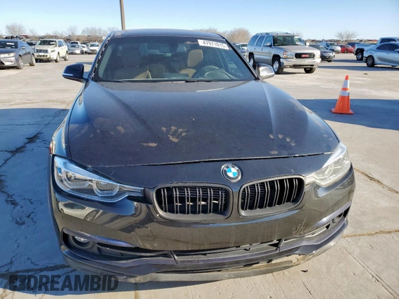 2017 BMW 3 Series 330e iPerformance with VIN WBA8E1C31HA156504, listed as a Copart auction lot 47971015 with 77,396 mi miles and Salvage Title. Bid and sale history available at carsss.com. Image 5.