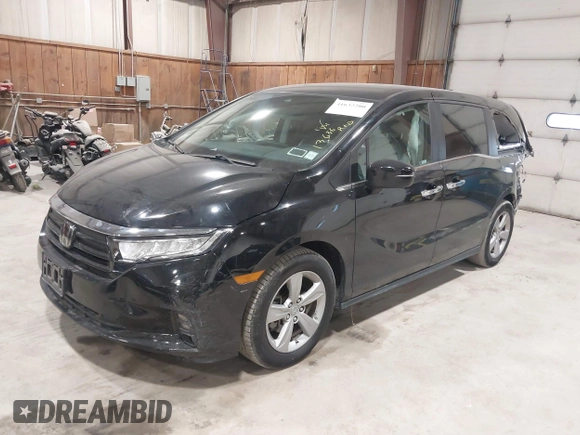 2022 Honda Odyssey EX with VIN 5FNRL6H54NB048160, listed as a IAAI auction lot 41632200 with 13,636 mi miles and . Bid and sale history available at DreamBid. Image 17.