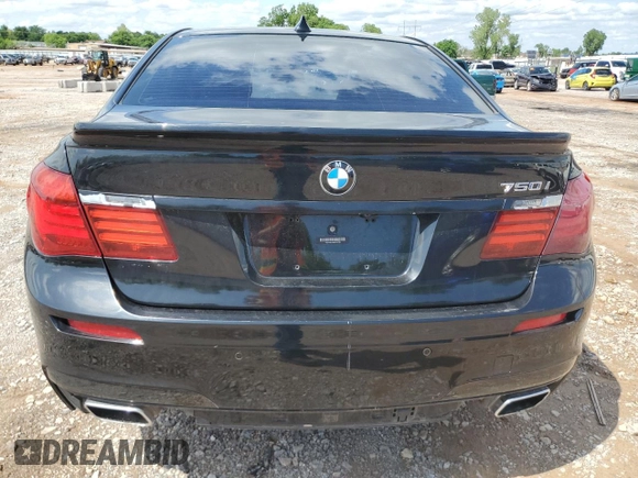 2013 BMW 7 Series 750i with VIN WBAYA8C5XDC996785, listed as a Copart auction lot 54854165 with 134,472 mi miles and Clean Title. Bid and sale history available at DreamBid. Image 6.