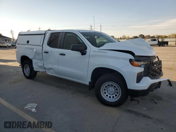 2022 Chevrolet Silverado 1500 Work Truck with VIN 1GCRDAED7NZ540770, listed as a Copart auction lot 74632704 with 69,567 mi miles and Salvage Title. Bid and sale history available at DreamBid. Image 4.