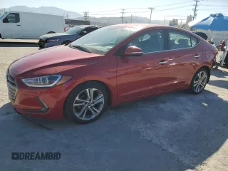 2017 Hyundai Elantra SE with VIN 5NPD84LF8HH086562, listed as a Copart auction lot 56038855 with 52,263 mi miles and Salvage title. Bid and sale history available at DreamBid. Image 1.