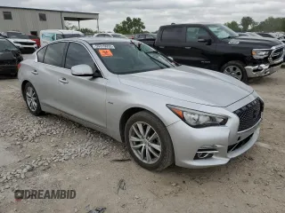 2016 Infiniti Q50 Premium with VIN JN1CV7AP9GM201646, listed as a Copart auction lot 55310955 with 126,180 mi miles and Clean Title. Bid and sale history available at carsss.com. Image 4.