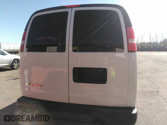 2020 Chevrolet Express Cargo Van with VIN 1GCWGBFP6L1146097, listed as a IAAI auction lot 41711459 with 68,793 mi miles. Bid and sale history available at carsss.com. Image 16.