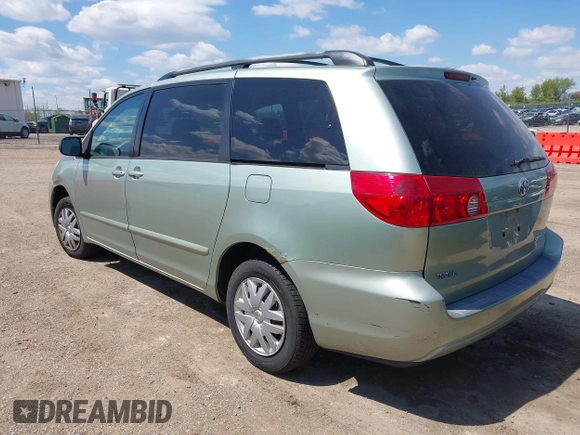 2006 Toyota Sienna CE with VIN 5TDZA23C56S563914, listed as a IAAI auction lot 42194324 with 313,885 mi miles and . Bid and sale history available at DreamBid. Image 3.