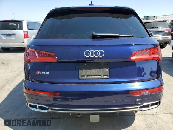2018 Audi SQ5 Premium Plus with VIN WA1A4AFY2J2204214, listed as a Copart auction lot 62979353 with 0 mi miles. Bid and sale history available at carsss.com. Image 6.