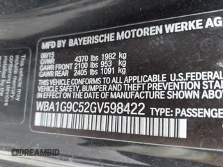 2016 BMW 2 Series 228i xDrive z VIN WBA1G9C52GV598422, wystawiony jako IAAI lot #42309718 z przebiegiem 142 682 mil mil oraz . Historia ofert i sprzedaży dostępna na DreamBid. Obrazek 9.
