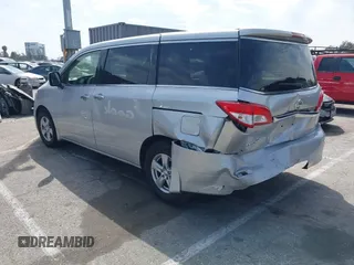 2015 Nissan Quest SV with VIN JN8AE2KP7F9126067, listed as a IAAI auction lot 42023886 with 62,251 mi miles. Bid and sale history available at carsss.com. Image 3.