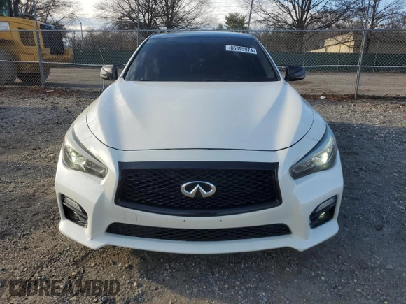 2016 Infiniti Q50 3.0t Red Sport 400 with VIN JN1FV7AR8GM451880, listed as a Copart auction lot 86895974 with 103,797 mi miles and Salvage Title. Bid and sale history available at carsss.com. Image 5.