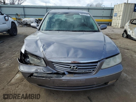 2007 Hyundai Azera SE with VIN KMHFC46F47A166915, listed as a Copart auction lot 88978785 with 0 mi miles and Salvage Title. Bid and sale history available at carsss.com. Image 5.