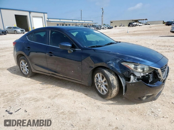 2015 Mazda 3 i Grand Touring with VIN 3MZBM1W77FM219595, listed as a Copart auction lot 61041105 with 140,846 mi miles and Salvage title. Bid and sale history available at DreamBid. Image 4.