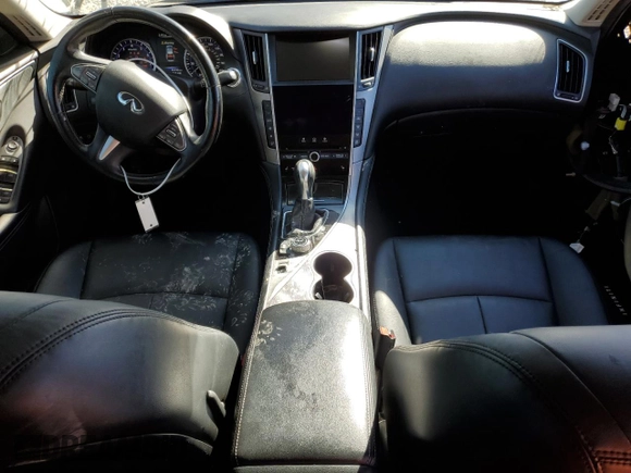 2017 Infiniti Q50 2.0t Premium with VIN JN1CV7AR0HM682499, listed as a Copart auction lot 72055093 with 95,130 mi miles and Salvage Title. Bid and sale history available at carsss.com. Image 8.