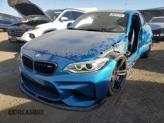 2016 BMW M2 with VIN WBS1H9C52GV351930, listed as a Copart auction lot 86610764 with 55,473 mi miles and Salvage Title. Bid and sale history available at carsss.com. Image 1.