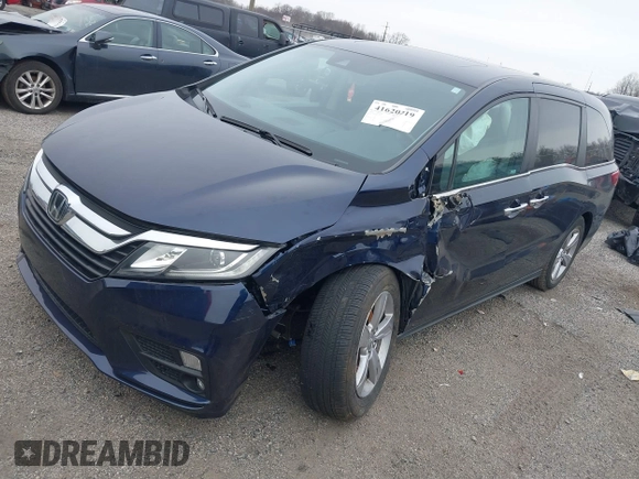 2020 Honda Odyssey EX-L with VIN 5FNRL6H70LB055122, listed as a IAAI auction lot 41620219 with 129,582 mi miles. Bid and sale history available at carsss.com. Image 17.