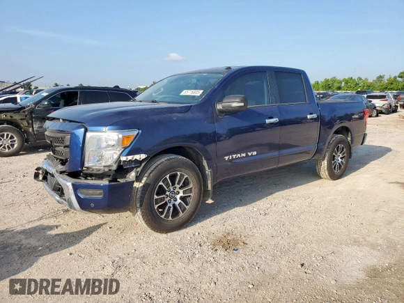 2020 Nissan Titan Platinum Reserve with VIN 1N6AA1EFXLN505021, listed as a Copart auction lot 65716805 with 64,624 mi miles and Salvage title. Bid and sale history available at DreamBid. Image 1.
