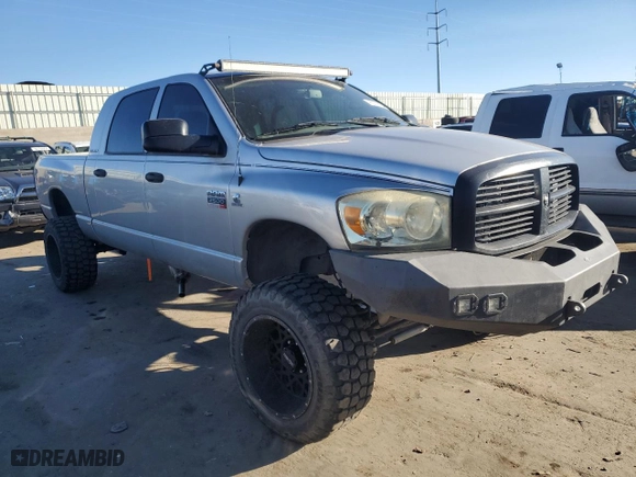 2007 Dodge Ram 2500 SLT with VIN 3D7KS29A57G784889, listed as a Copart auction lot 80718724 with 209,136 mi miles and Salvage Title. Bid and sale history available at carsss.com. Image 4.
