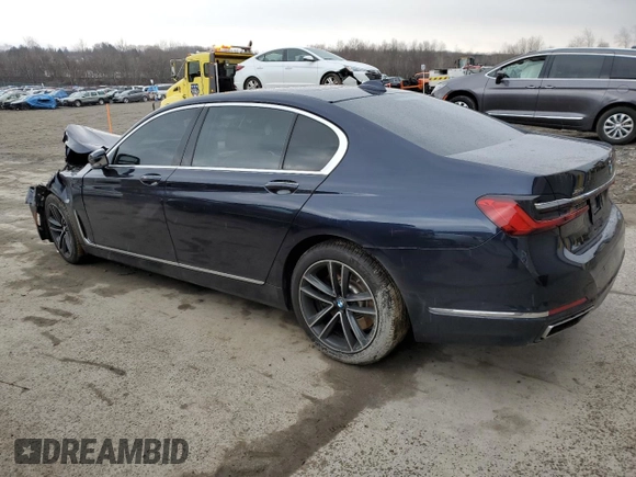2020 BMW 7 Series 750i xDrive with VIN WBA7U2C09LGJ59554, listed as a Copart auction lot 42056323 with 56,101 mi miles. Bid and sale history available at carsss.com. Image 2.