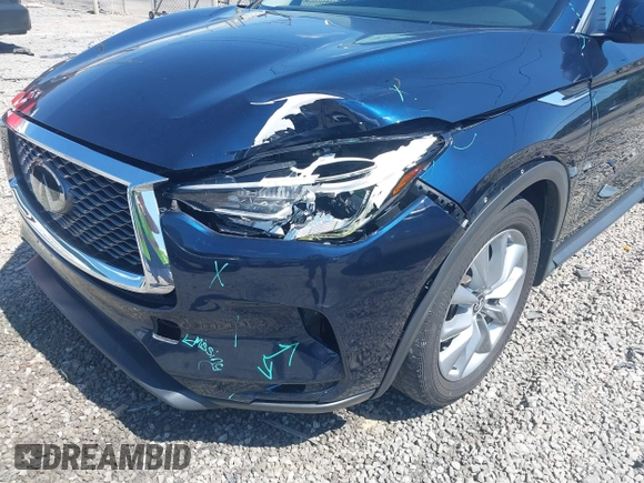 2022 Infiniti QX50 Luxe z VIN 3PCAJ5BA9NF108288, wystawiony jako IAAI lot #42646497 z przebiegiem 65 145 mil mil oraz . Historia ofert i sprzedaży dostępna na DreamBid. Obrazek 6.