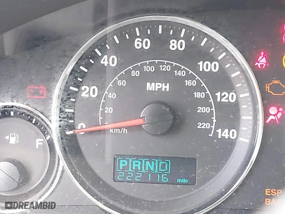2007 Jeep Grand Cherokee Laredo with VIN 1J8HR48P37C624636, listed as a IAAI auction lot 41846326 with 222,116 mi miles. Bid and sale history available at carsss.com. Image 16.