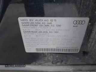 2015 Audi Q5 Premium Plus z VIN WA1LFAFP6FA104320, wystawiony jako IAAI lot #42425252 z przebiegiem 169 325 mil mil oraz . Historia ofert i sprzedaży dostępna na DreamBid. Obrazek 9.