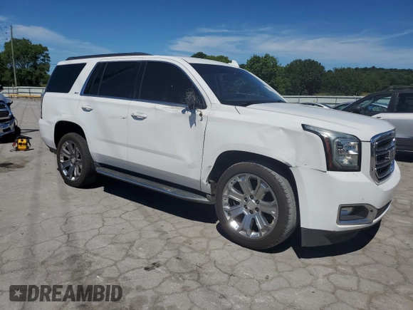 2016 GMC Yukon SLT with VIN 1GKS1BKCXGR439435, listed as a Copart auction lot 61202804 with 168,196 mi miles and Salvage Title. Bid and sale history available at carsss.com. Image 4.