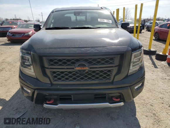 2020 Nissan Titan SL with VIN 1N6AA1ED1LN500028, listed as a Copart auction lot 48961155 with 50,088 mi miles and Salvage title. Bid and sale history available at DreamBid. Image 5.