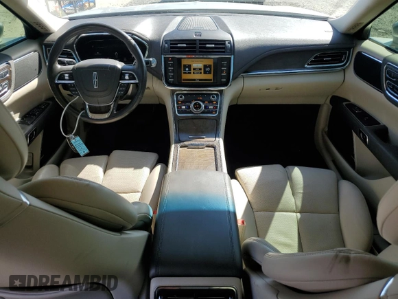 2017 Lincoln Continental Reserve with VIN 1LN6L9RP6H5608332, listed as a Copart auction lot 69390954 with 123,311 mi miles and Salvage Title. Bid and sale history available at carsss.com. Image 8.