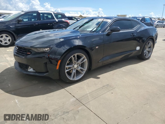 2022 Chevrolet Camaro 1LT with VIN 1G1FB1RS1N0110621, listed as a Copart auction lot 73874564 with 32,555 mi miles and Salvage Title. Bid and sale history available at carsss.com. Image 1.