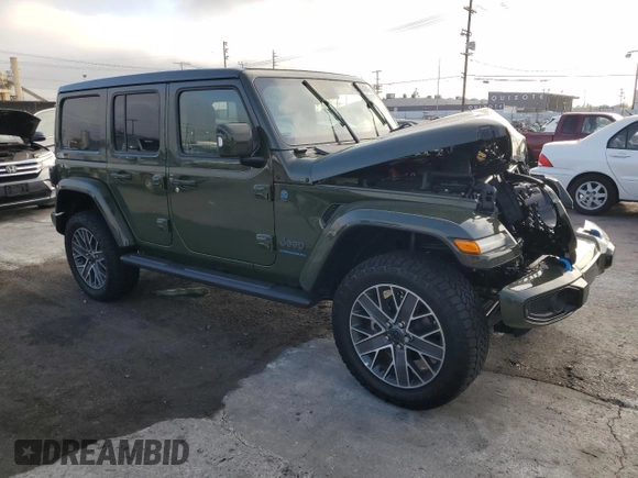 2024 Jeep Wrangler High Altitude z VIN 1C4RJXU68RW152890, wystawiony jako Copart lot #86656484 z przebiegiem 984 mil mil oraz Szkoda całkowita • Salvage title. Historia ofert i sprzedaży dostępna na DreamBid. Obrazek 4.