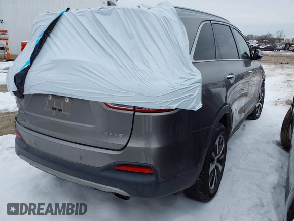 2018 Kia Sorento EX with VIN 5XYPHDA55JG420454, listed as a IAAI auction lot 41456515 with 96,108 mi miles and . Bid and sale history available at carsss.com. Image 6.