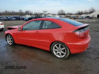 2003 Mercedes-Benz C 230 Kompressor with VIN WDBRN40J23A526300, listed as a Copart auction lot 43702855 with 124,676 mi miles and Salvage title. Bid and sale history available at DreamBid. Image 2.