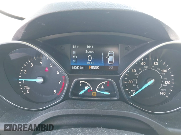 2017 Ford Escape SE with VIN 1FMCU9G97HUB23742, listed as a IAAI auction lot 41899935 with 150,524 mi miles. Bid and sale history available at carsss.com. Image 7.