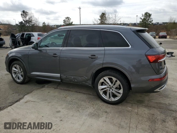 2022 Audi Q7 Premium Plus with VIN WA1LJBF78ND002311, listed as a Copart auction lot 49668015 with 99,075 mi miles and Salvage title. Bid and sale history available at DreamBid. Image 2.