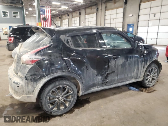 2017 Nissan Juke SL with VIN JN8AF5MV2HT752464, listed as a Copart auction lot 45481195 with 91,573 mi miles and Salvage Title. Bid and sale history available at DreamBid. Image 3.