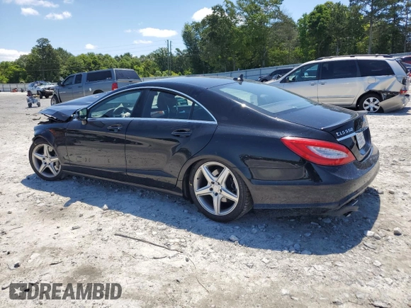 2014 Mercedes-Benz CLS-Class CLS 550 with VIN WDDLJ9BB8EA106670, listed as a Copart auction lot 55510784 with 118,231 mi miles and Salvage Title. Bid and sale history available at carsss.com. Image 2.