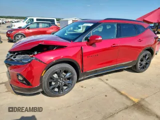 2021 Chevrolet Blazer RS z VIN 3GNKBERS3MS512684, wystawiony jako Copart lot #58905725 z przebiegiem 76 347 mil mil oraz Szkoda całkowita • Salvage title. Historia ofert i sprzedaży dostępna na DreamBid. Obrazek 1.