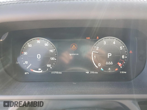 2024 Land Rover Defender S with VIN SALEJ7EX4R2286317, listed as a Copart auction lot 75647954 with 11,710 mi miles and Salvage title. Bid and sale history available at DreamBid. Image 9.