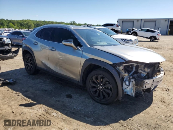 2021 Lexus UX 200 with VIN JTHX3JBH8M2033612, listed as a Copart auction lot 56215455 with 68,107 mi miles and Salvage title. Bid and sale history available at DreamBid. Image 4.