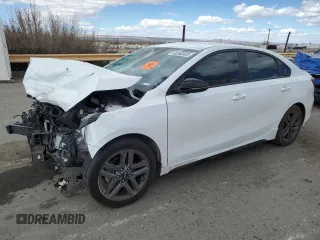 2021 Kia Forte GT-Line with VIN 3KPF34AD8ME423514, listed as a Copart auction lot 48262025 with 63,049 mi miles and Salvage Title. Bid and sale history available at carsss.com. Image 1.