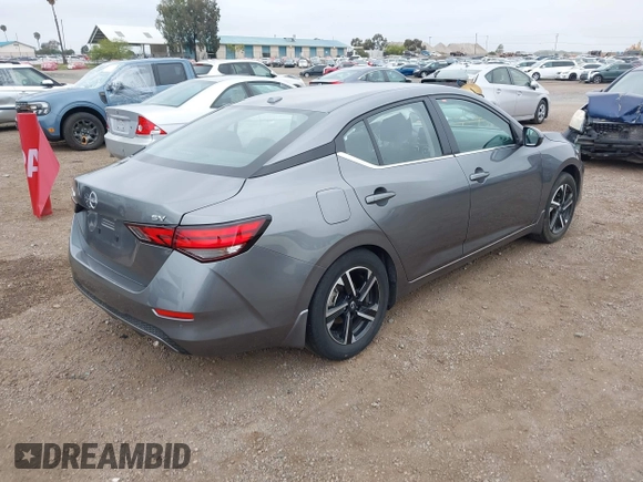 2024 Nissan Sentra SV with VIN 3N1AB8CV0RY261350, listed as a IAAI auction lot 42346567 with 21,993 mi miles and . Bid and sale history available at DreamBid. Image 4.