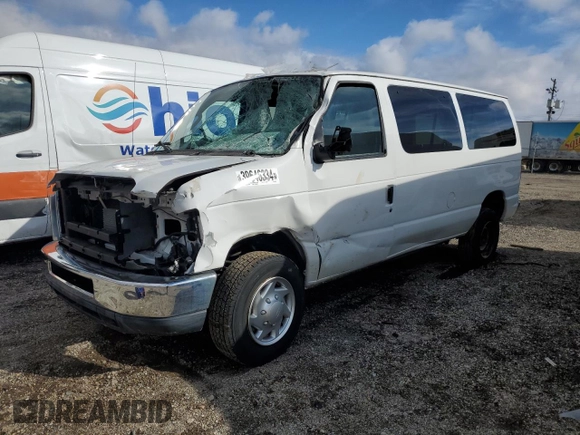 2011 Ford Econoline Passenger XL with VIN 1FBNE3BLXBDA75840, listed as a Copart auction lot 72030614 with 57,183 mi miles and Salvage Title. Bid and sale history available at DreamBid. Image 1.